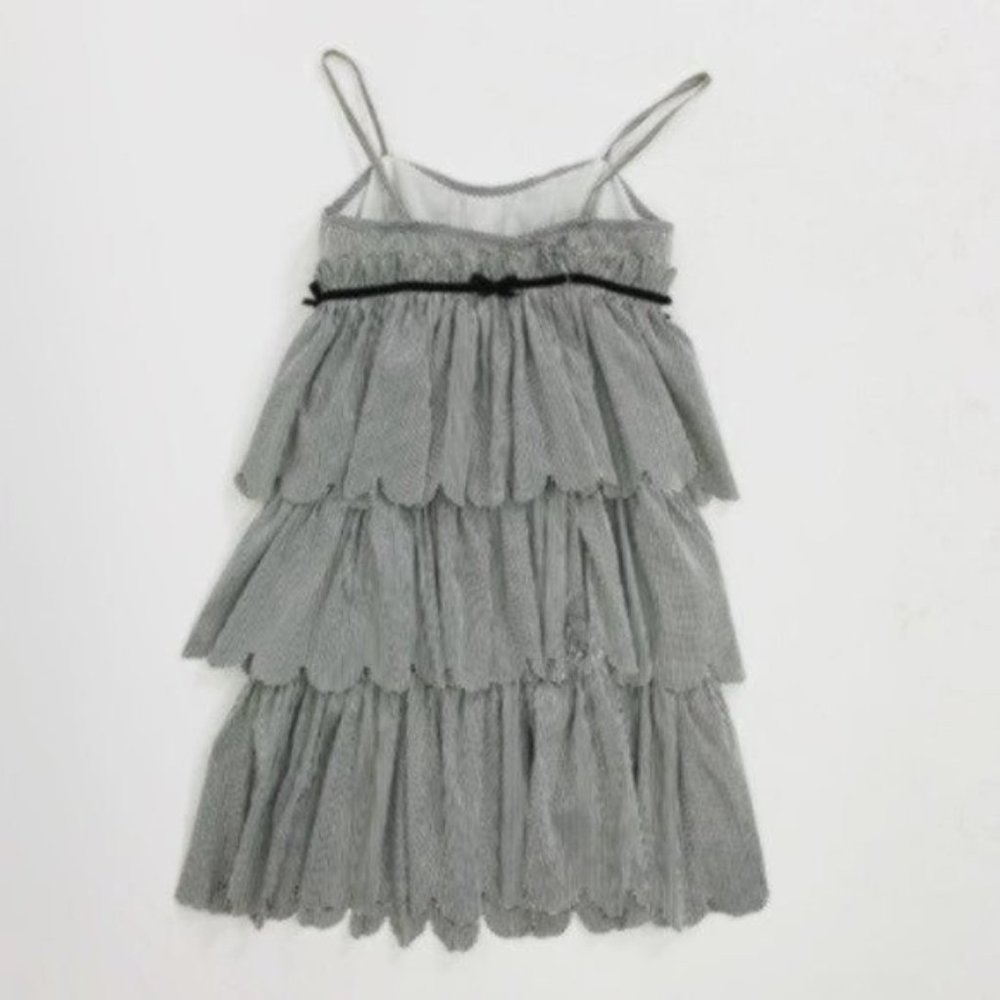 SALE Marc Jacobs Striped Tiered Scallop Trim Dress - Picture 10 of 10